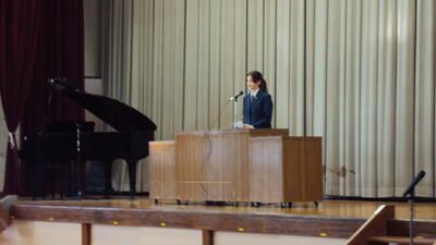 生徒代表の言葉